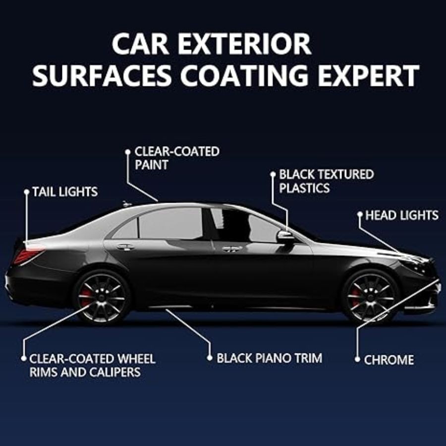 3-in-1 Car Coating Spray – Quick Car Coating, Extremely Hydrophobic Formula, Ea