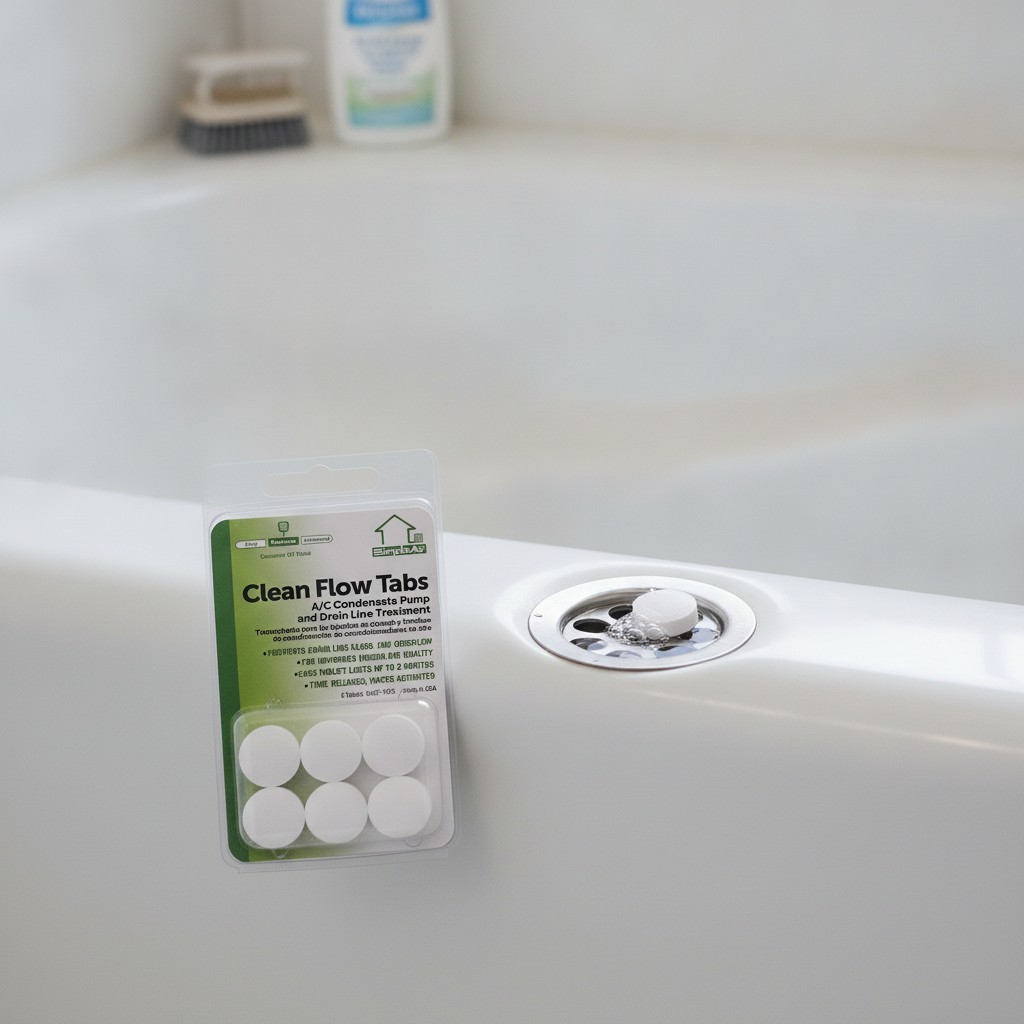 Clean Flow Tabs for AC Units & HVAC – 6 Pack for Optimal Drain Maintenance