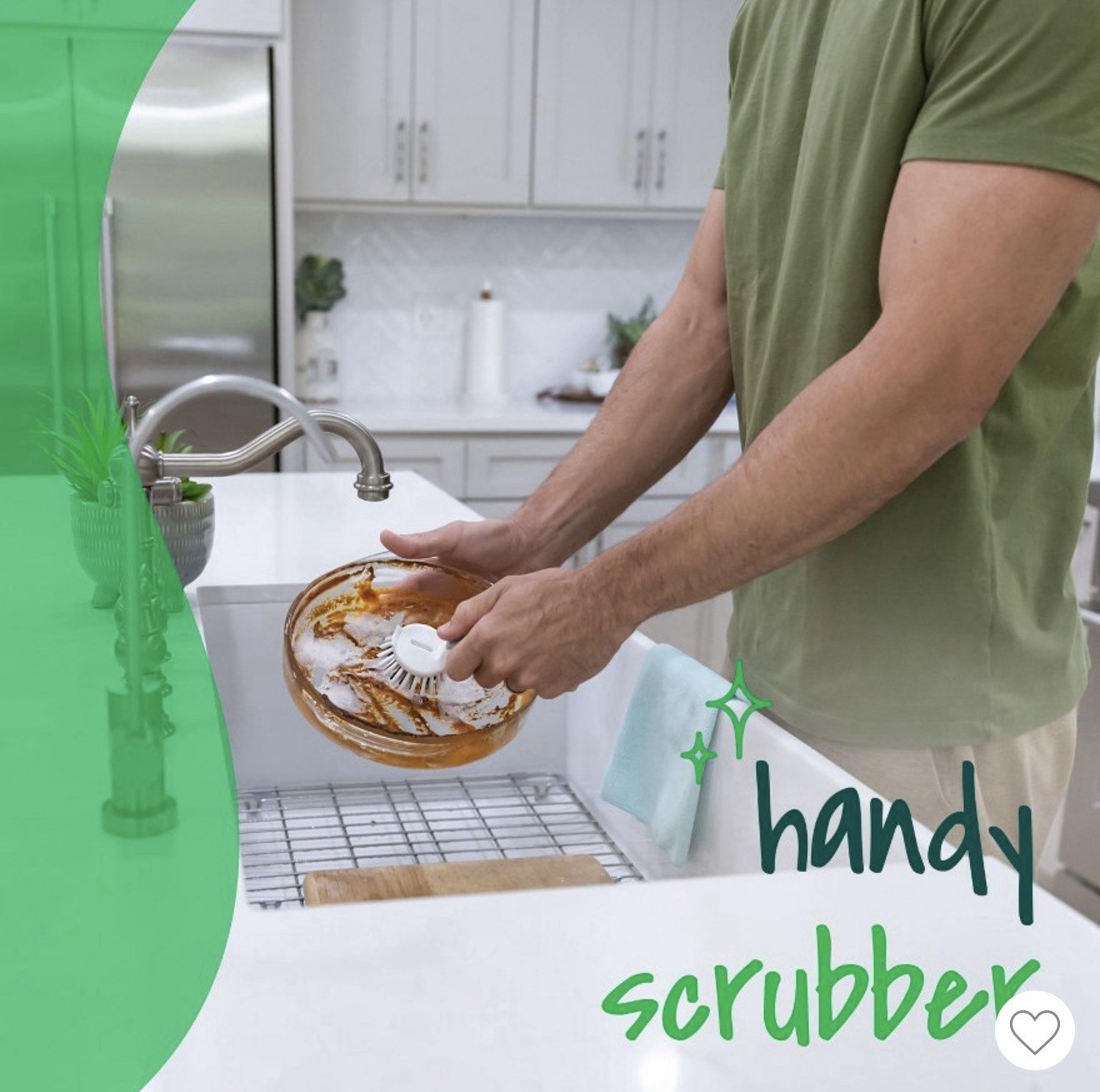 New Sink And Drain Mini Handy Scrubber Brush For Kitchen Bathroom RV Tub