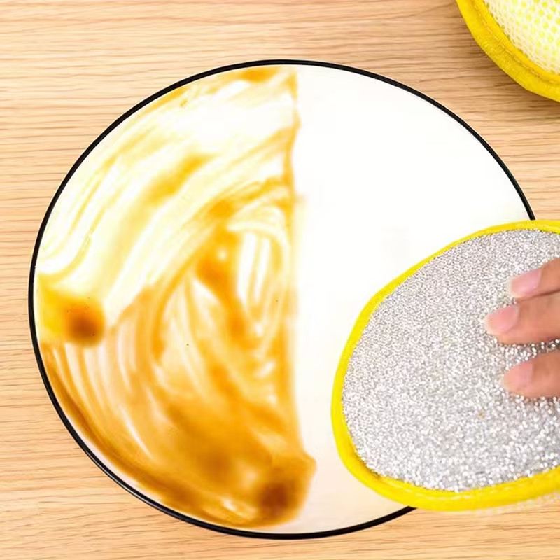 12-Piece Cleaning Sponge Set/Scouring Pads/Square Dishcloths/Minimalist Dish Tow