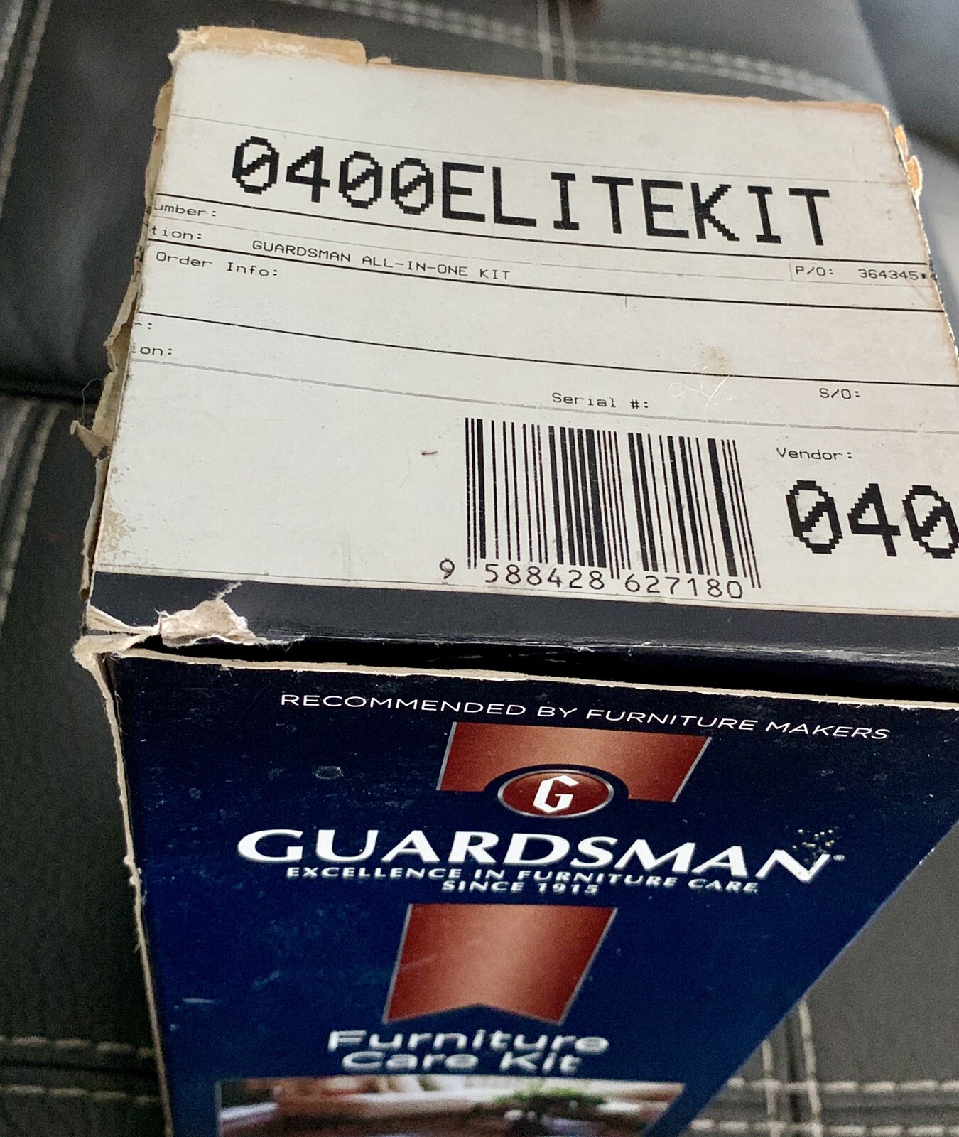 Guardsman Furniture Care Kit For Fabric Leather Wood In Original Box Wipes Cloth