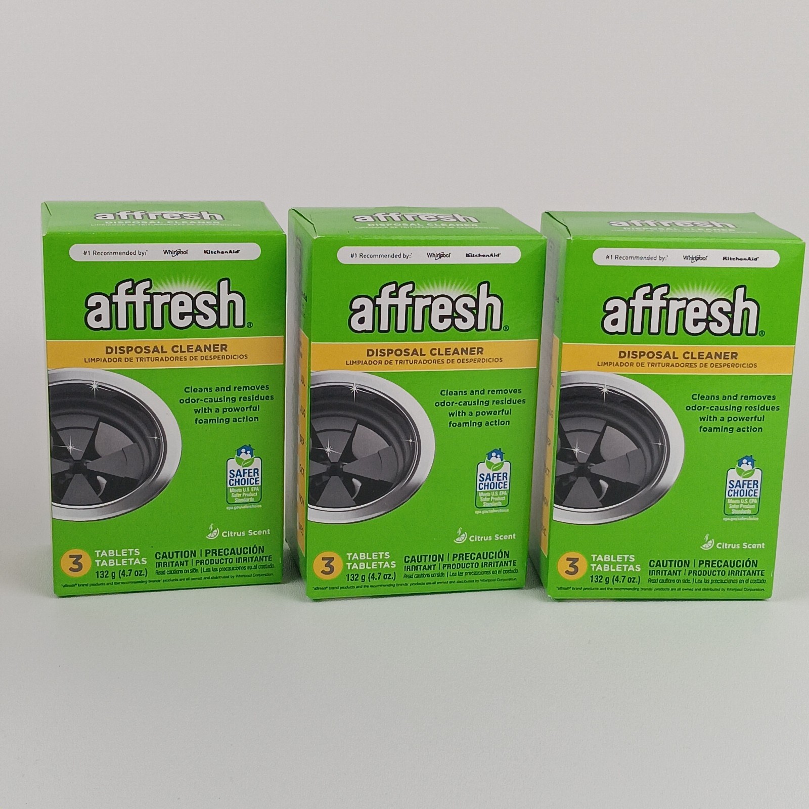 Affresh Garbage Disposal Cleaner, Removes Odor-Causing Residues LOT OF 3