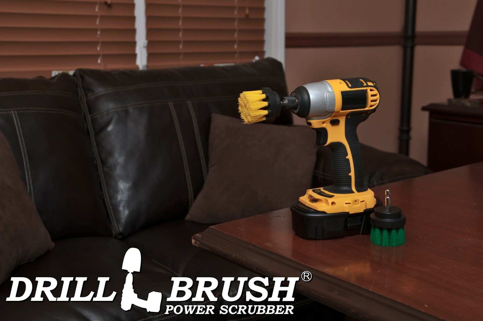 Drill Brush Cordless Drill Powered Kitchen and Bathroom Surface Scrub Brushes