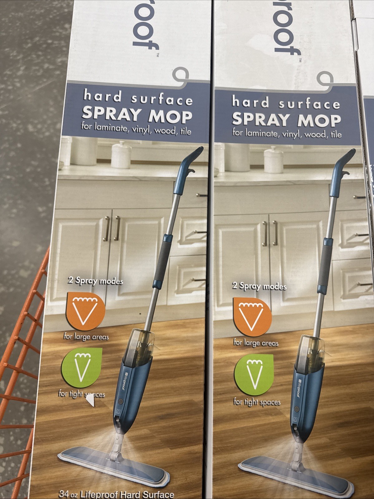 2X Lifeproof Hard Surface Floor Spray Mop For Laminate Vinyl Wood Tile