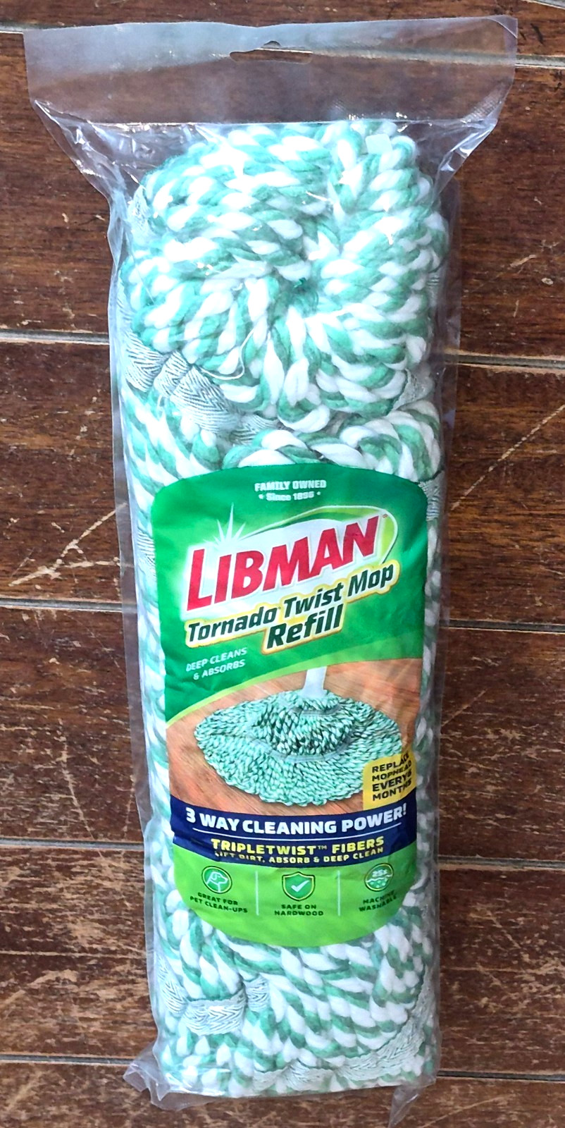 LIBMAN TORNADO TWIST Mop Refill -Machine Washable- #02162