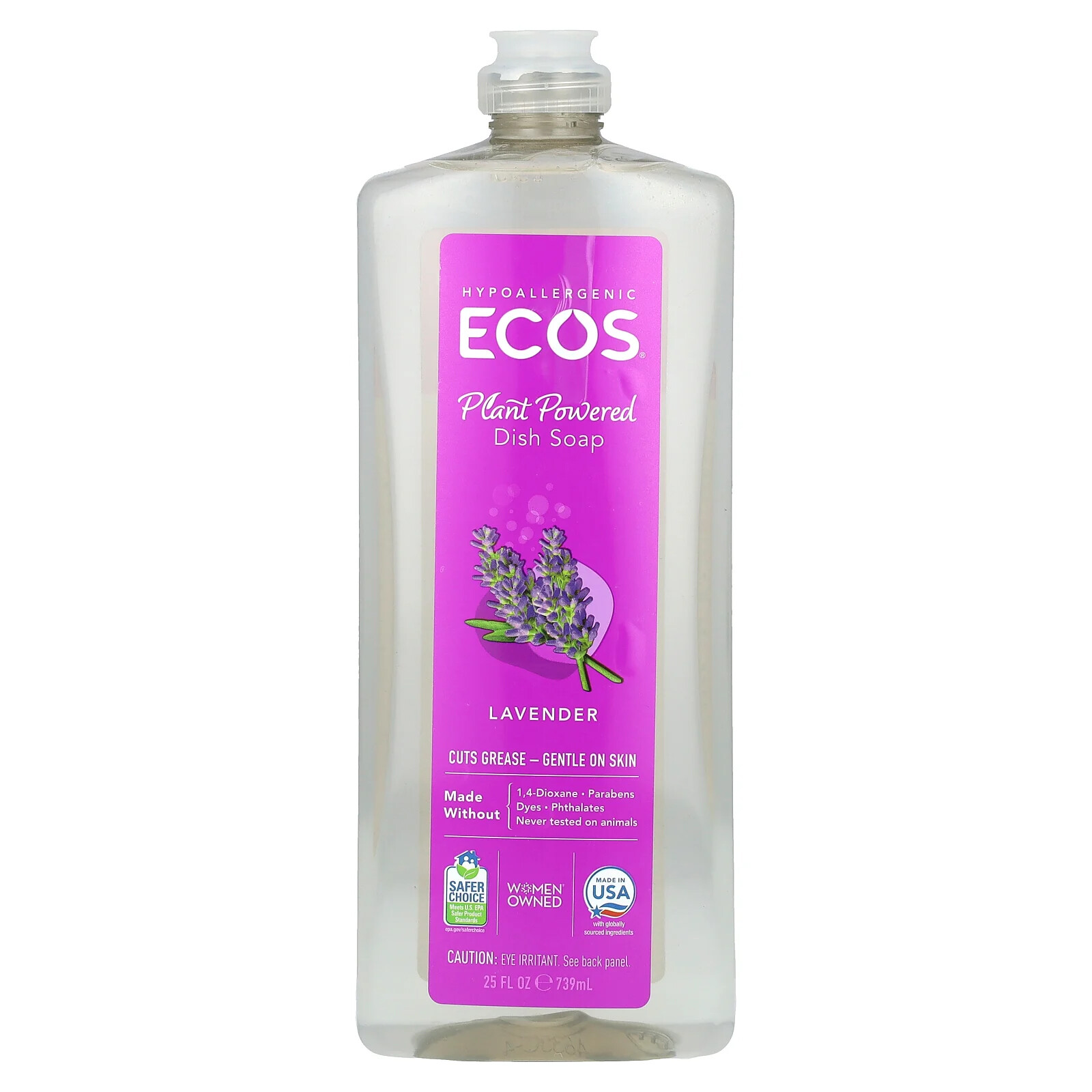 Dish Soap, Lavender, 25 fl oz (739 ml)
