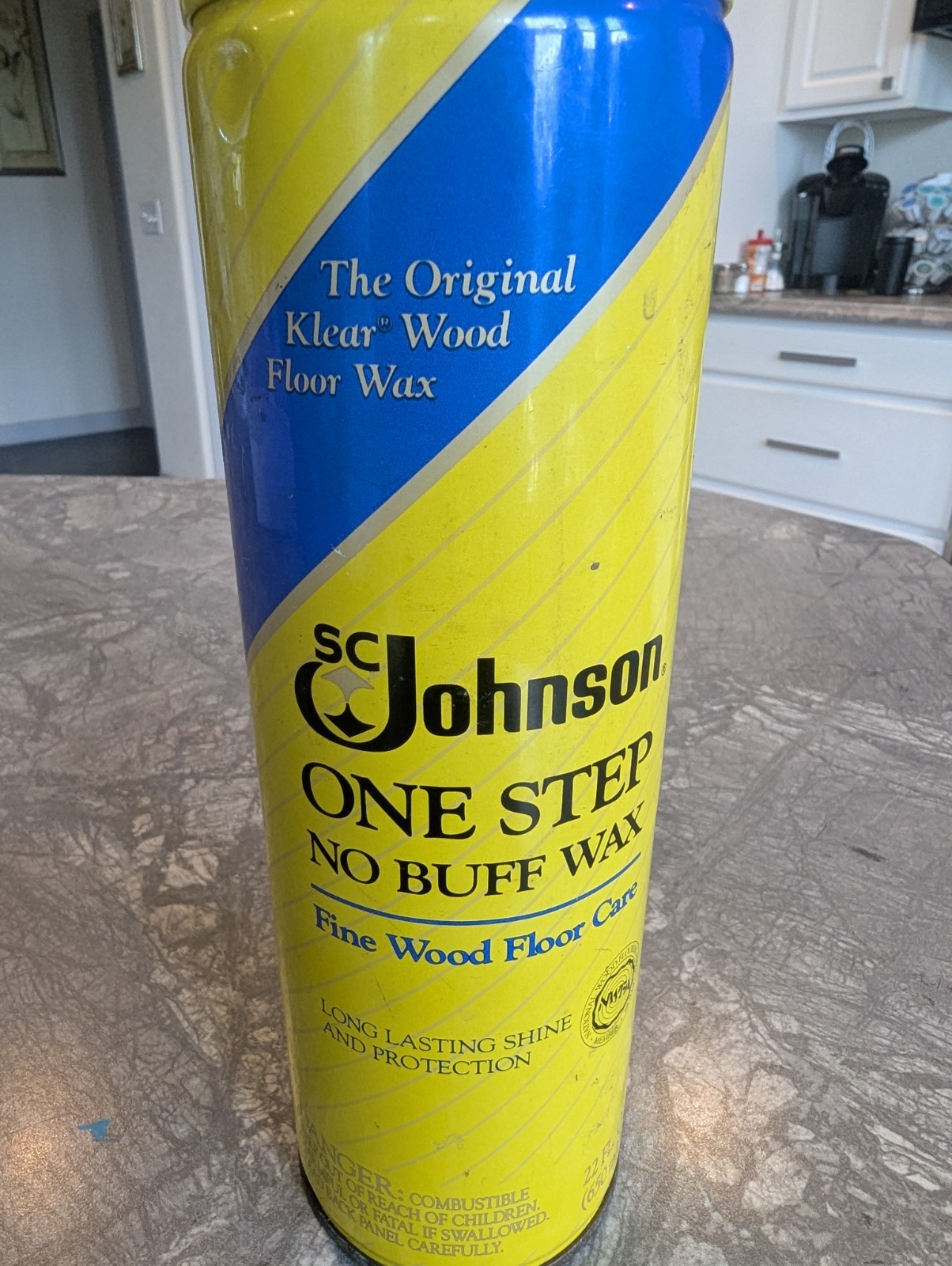SC Johnson One Step No Buff Wax Fine Wood Floor Care 22oz- FULL