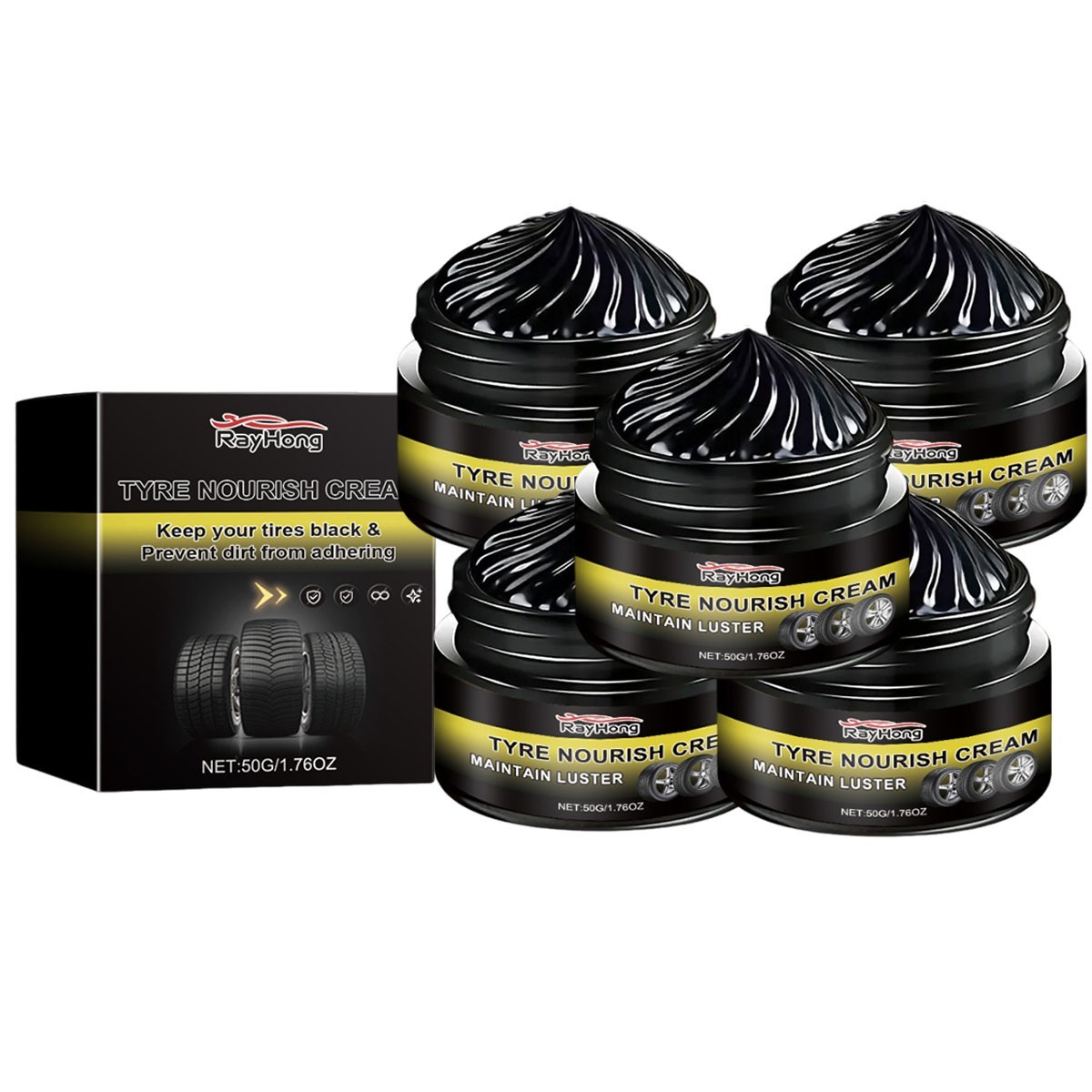 Tyre Nourish Cream,Maintain Luster For Cars,UV Protection And Waterproof Coating