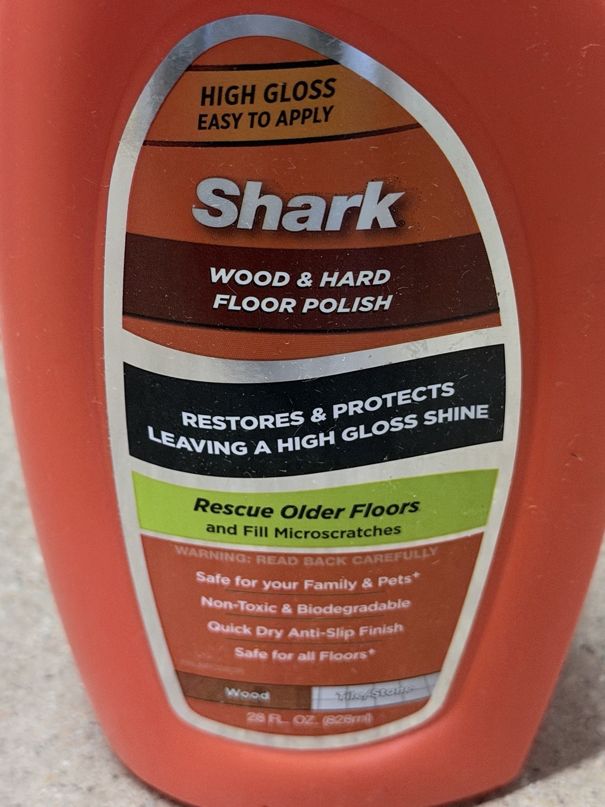 NEW Sealed SHARK SONIC DUO Wood & Hard Floor Polish Cleaner 28oz – Discontinued