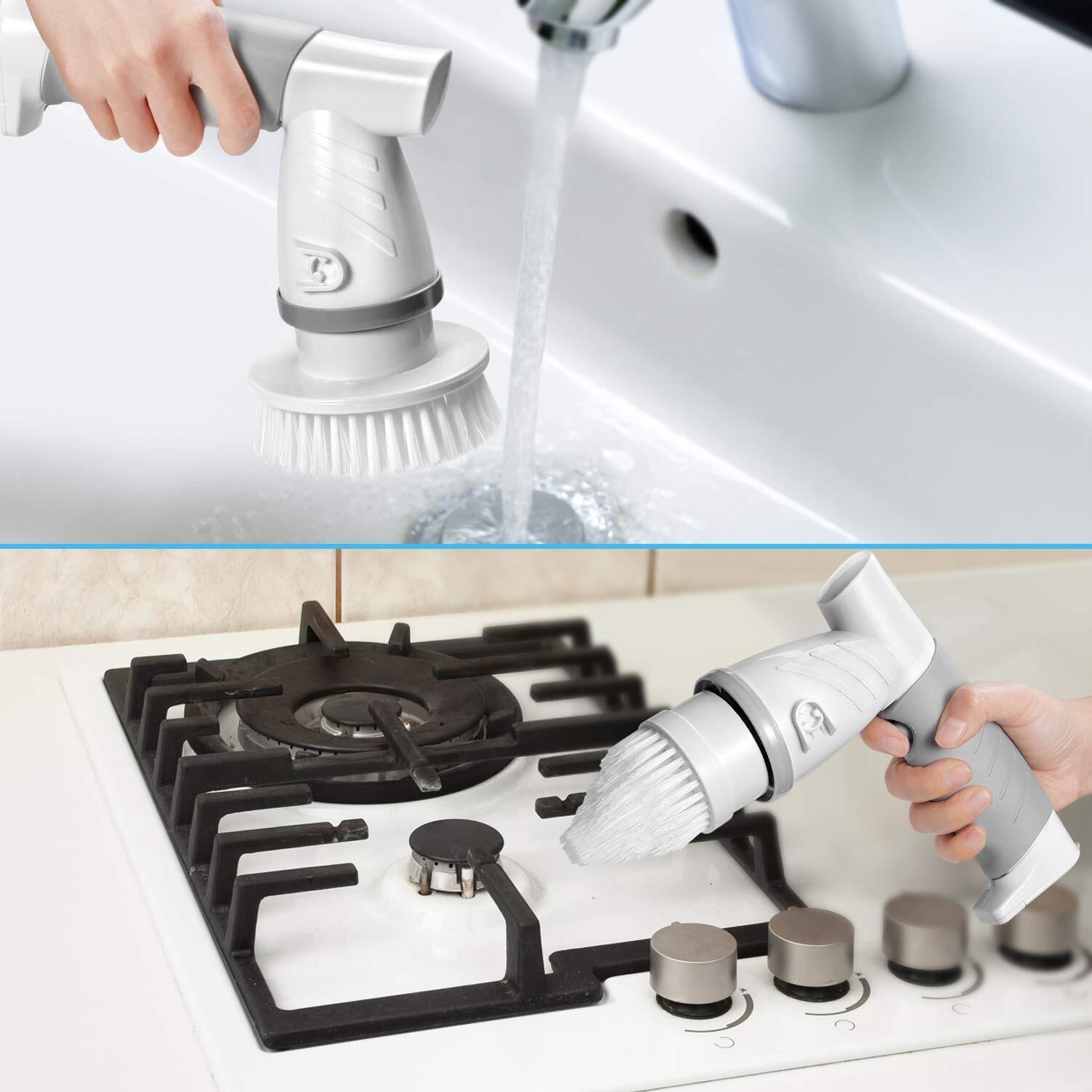 Portable Electric Spin Scrubber X01 St Cleaning Brush Attachments Multipurpose S