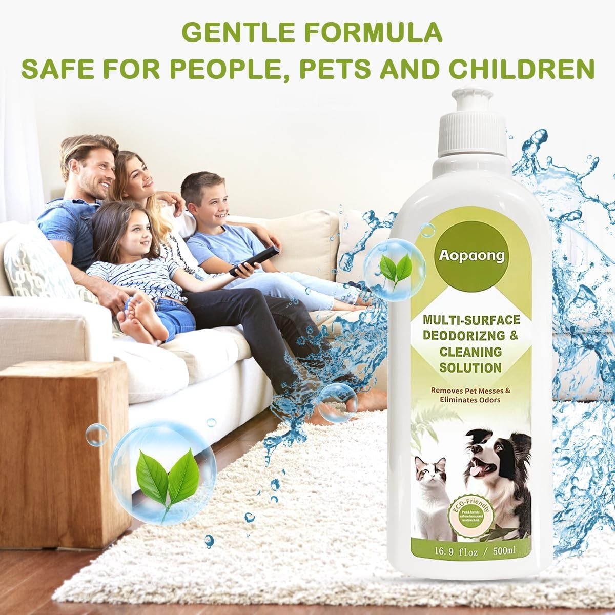 Multi-Surface Floor Cleaning Solution Household Floor Cleaner Care for All Ro…