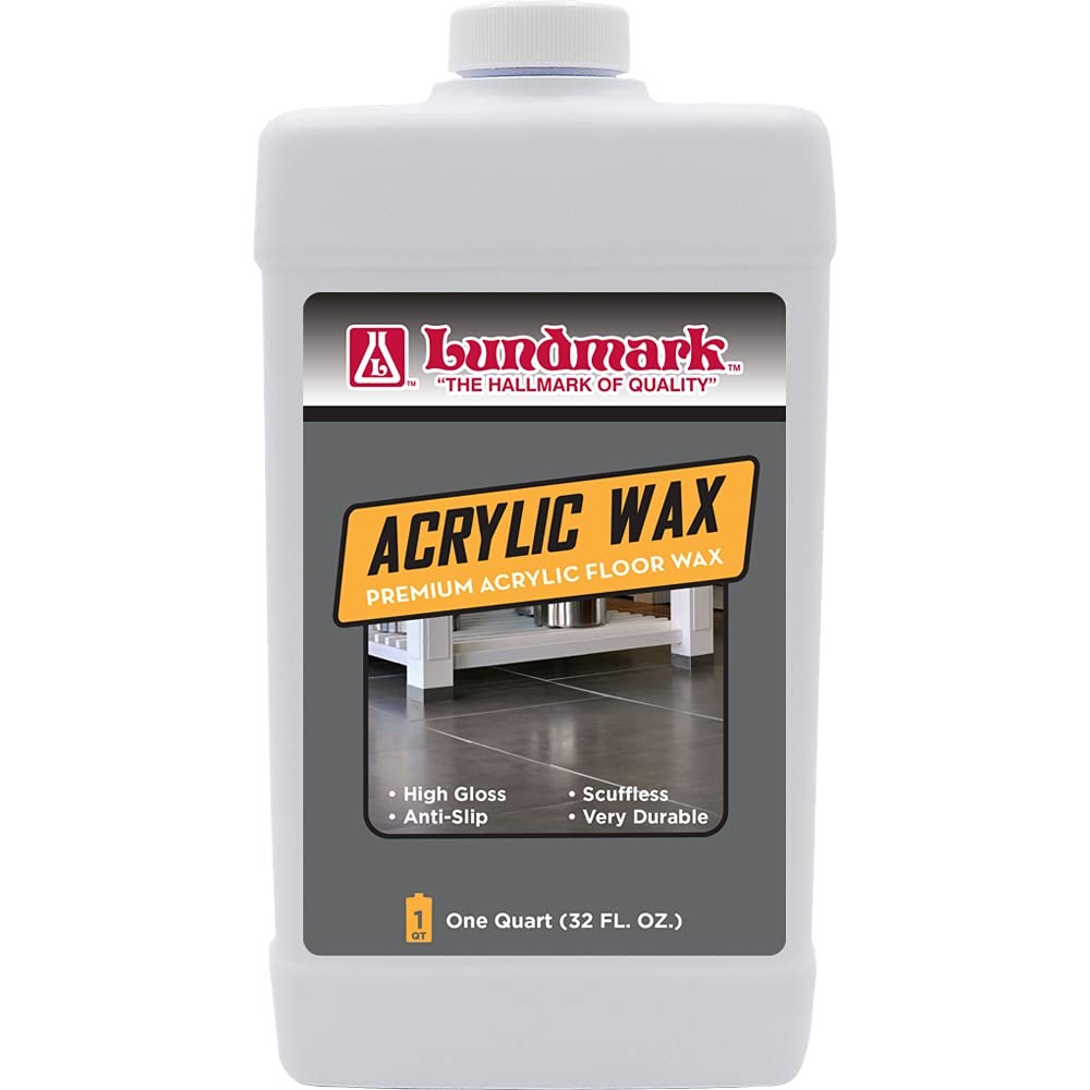 Lundmark Acrylic Floor Wax, 32-Ounce, 3203F32-6, Clear (LUN-3203F32-6)