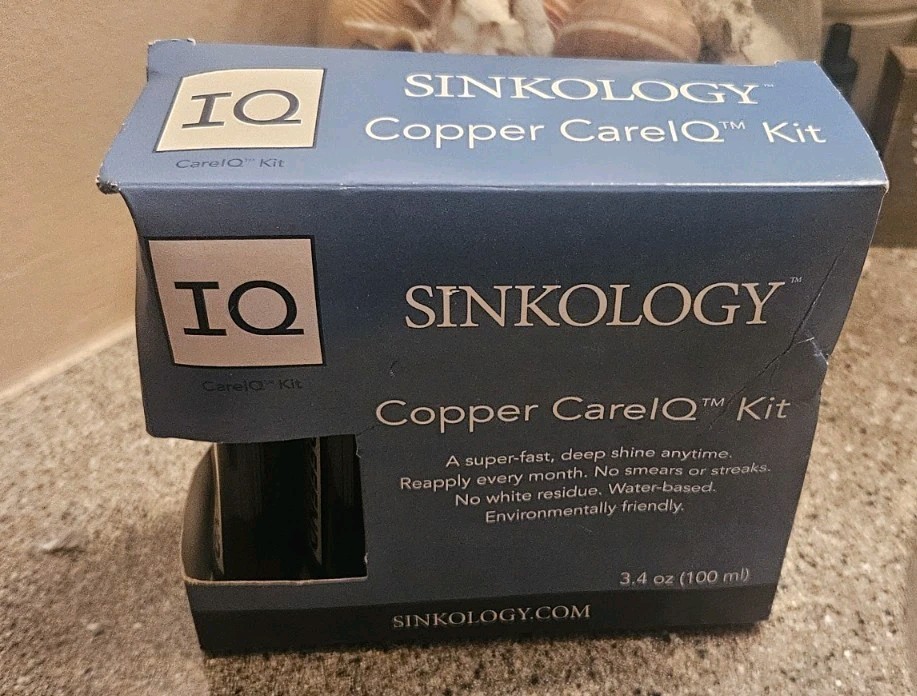 Sinkology Copper CareIQ Kit Protective Sealant Shine 3.4oz SINK-IQ-1