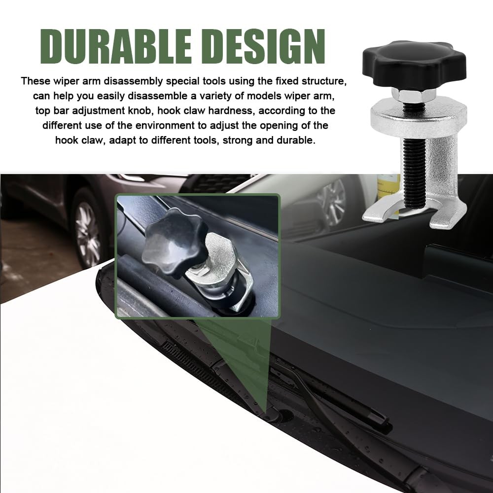 Car Windshield Wiper Arm Puller Removal Tool Adjustable Knob Carbon Steel Auto