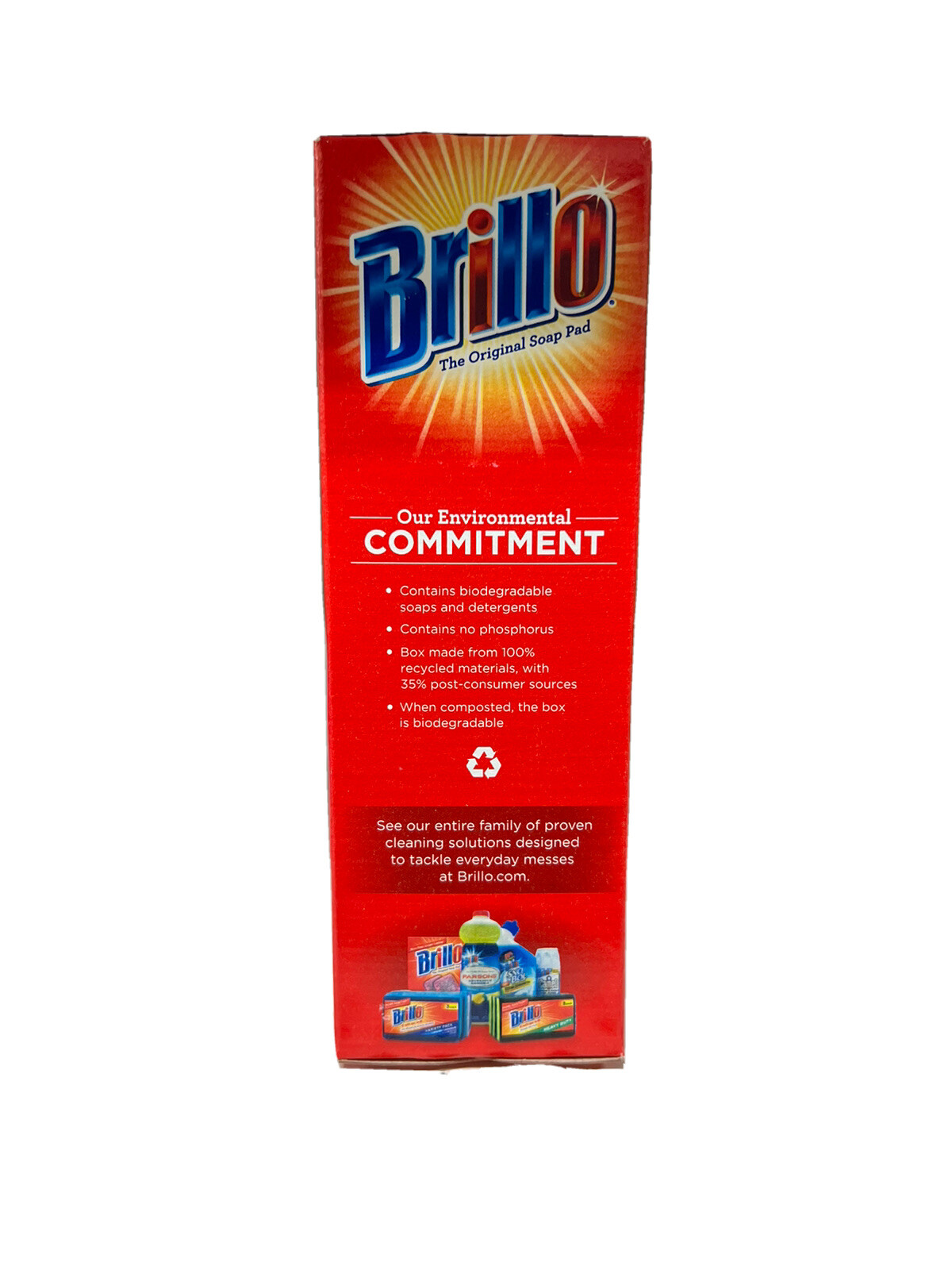 Brillo Steel Wool Soap Pads Long Lasting Lemon Scent Cleaning Lemon 10 Count