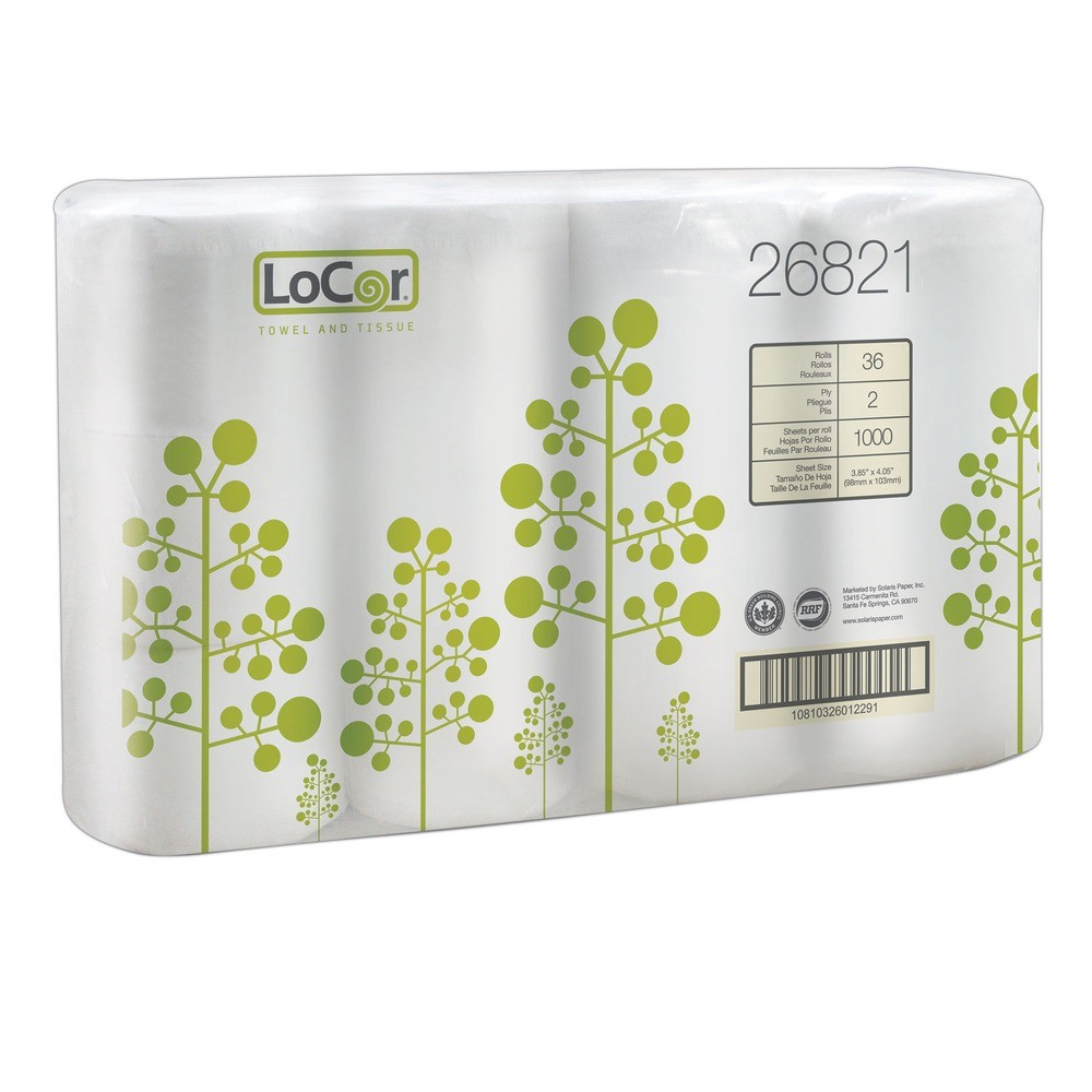 LoCor 26821 High-Capacity Bath Tissue – White (1-Carton) New
