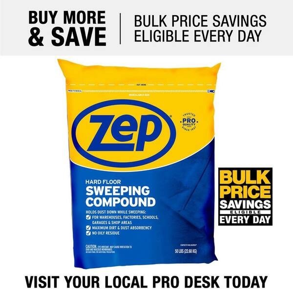 ZEP 50 lbs. Sweeping Compound for effective dust control and clean surfaces.best