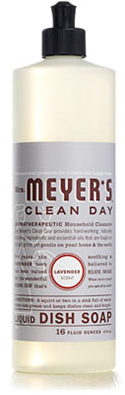 Mrs. Meyer’s Clean Day Lavender Scent Liquid Dish Soap 16 oz 1 pk (Pack of 6)