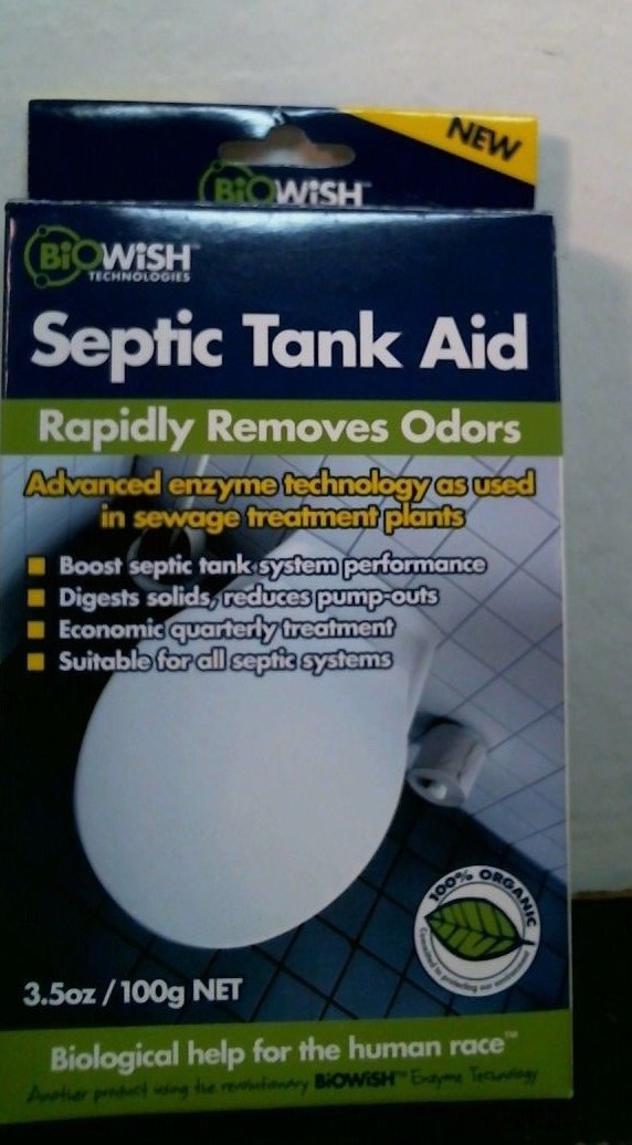 Biowish 01055 Septic Tank Aid, Removes Odors, Lot of 3, FREE SHIPPING