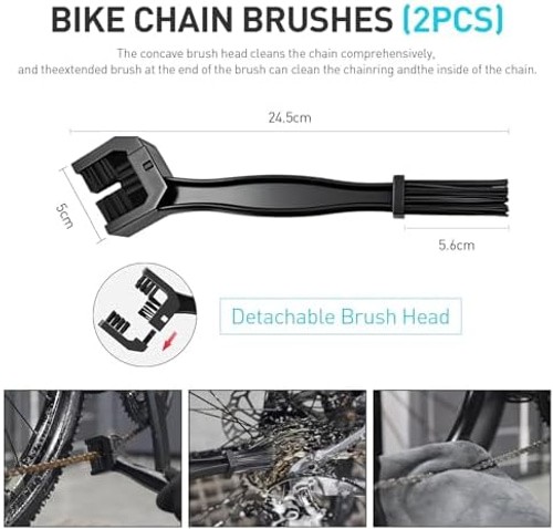 Bike Cleaner Set, 500ML – Fast-Action, Bike chain cleaner 120ml Chain Lube Br…