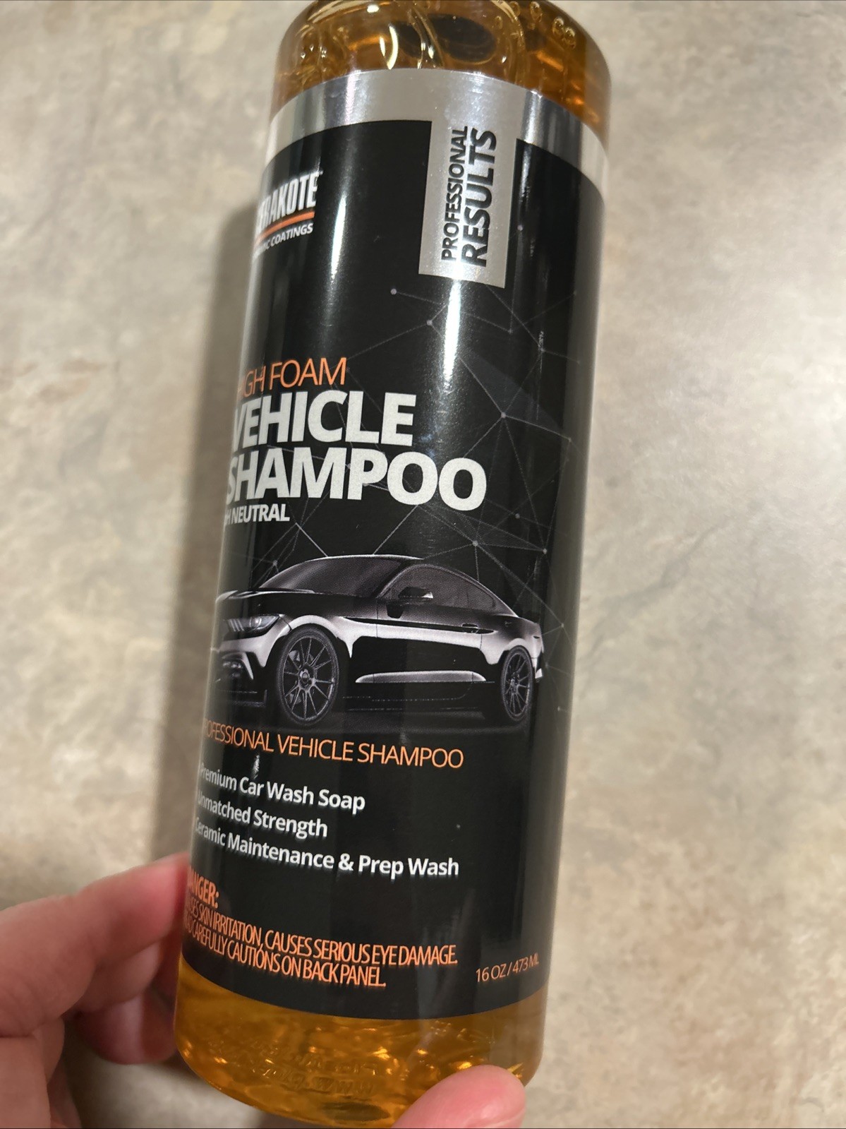 High Foam Car Shampoo – pH Neutral Soap for Foam Cannon & Hand Wash, 16 fl. oz.