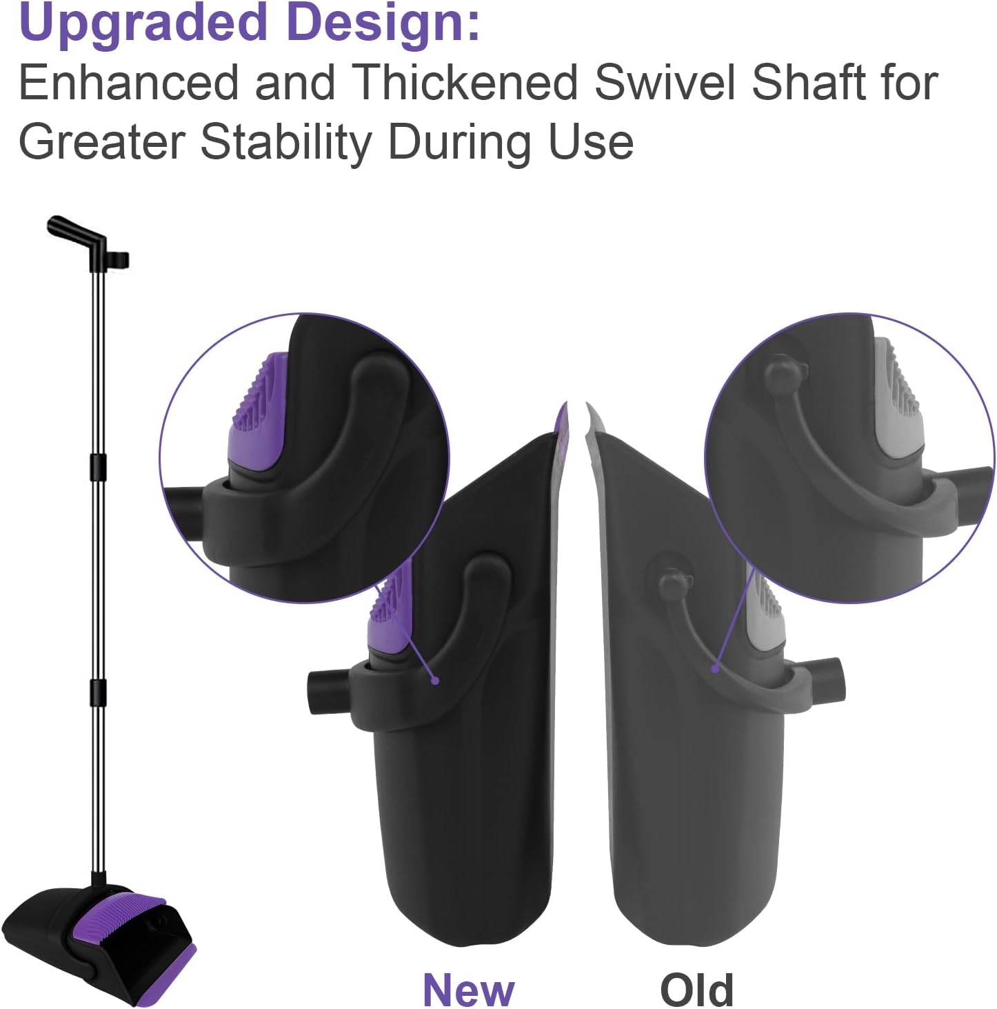 Broom and Dustpan Set, Upright ple Broom with Dustpan bo Set Long
