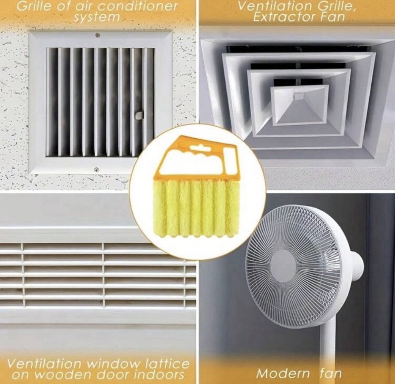 Reusable Window & Blind Cleaning Brush With Washable Dusting Head