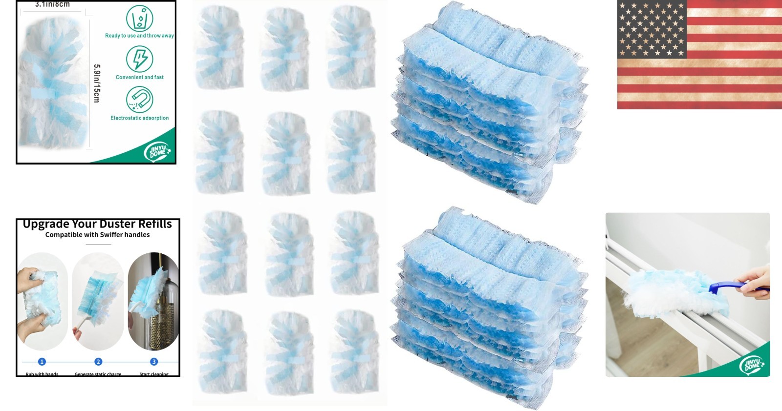 Versatile 20 Count Duster Refills – Perfect for Furniture, Blinds, and More