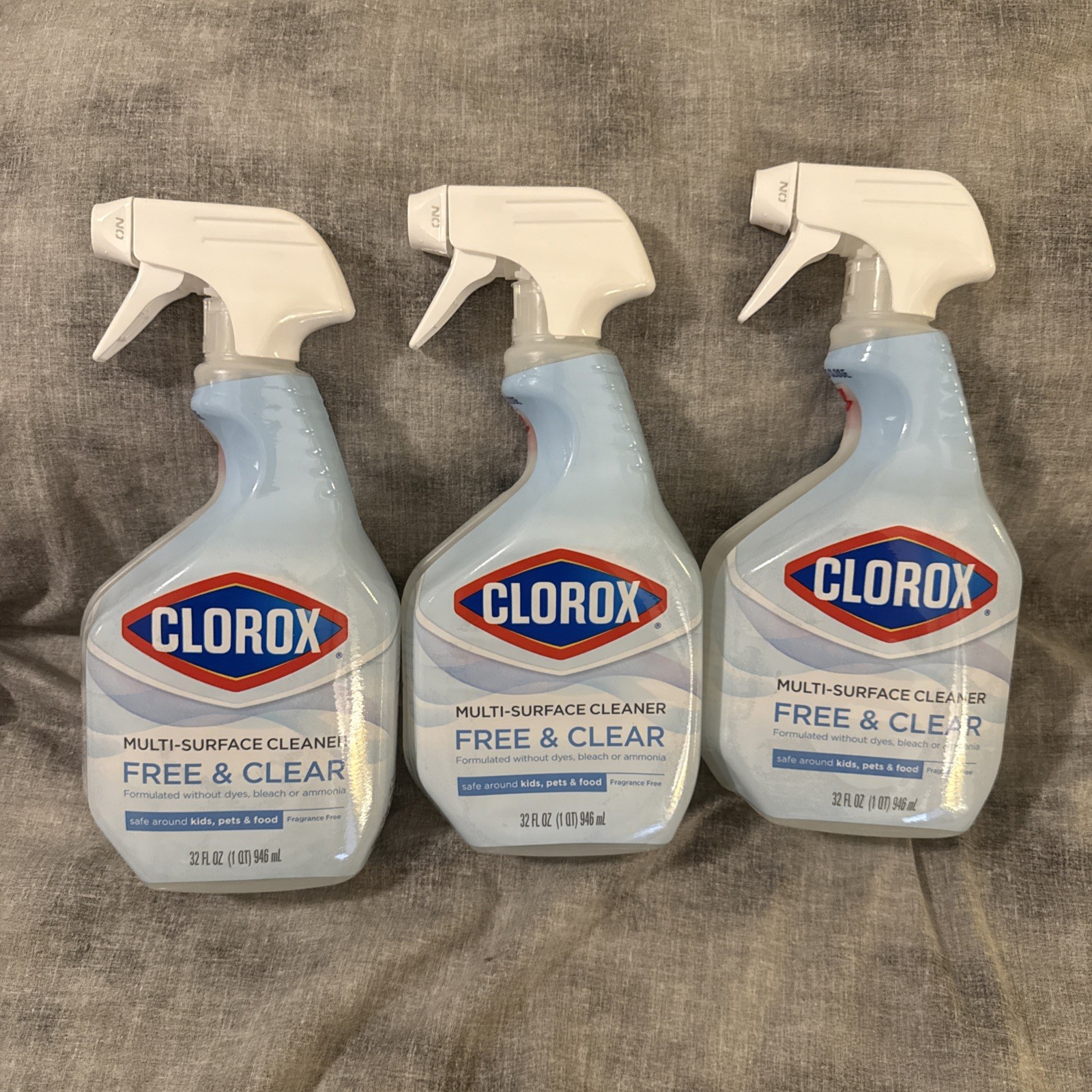 Clorox Free & Clear Multi Surface Cleaner, Spray Bottle, Fragrance Free, 32 fl o