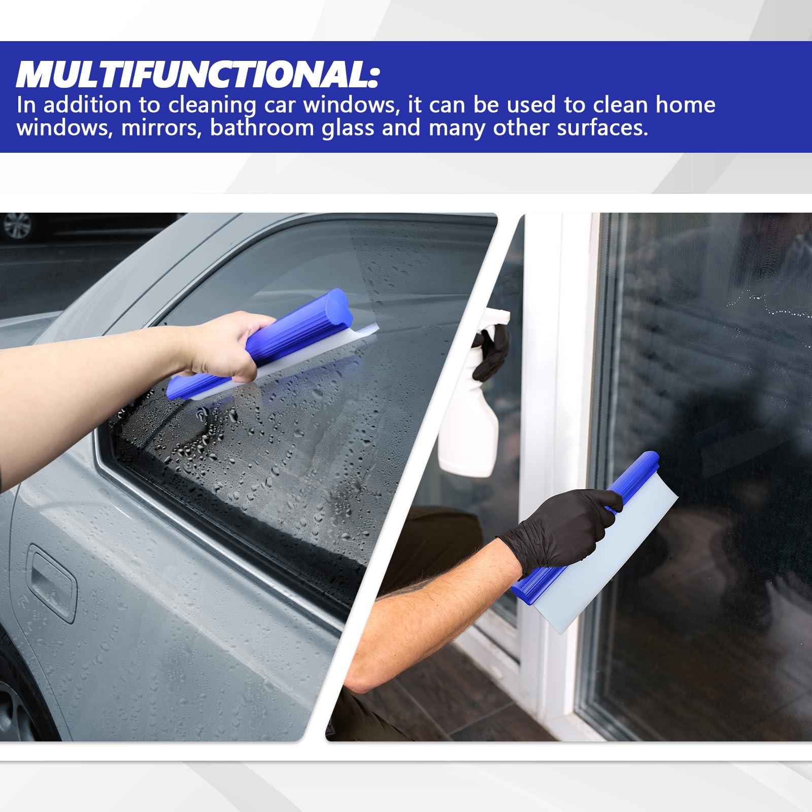 12 Inch Automotive Wiper Squeegee Silicone Water Blade Car Handheld Squeegee