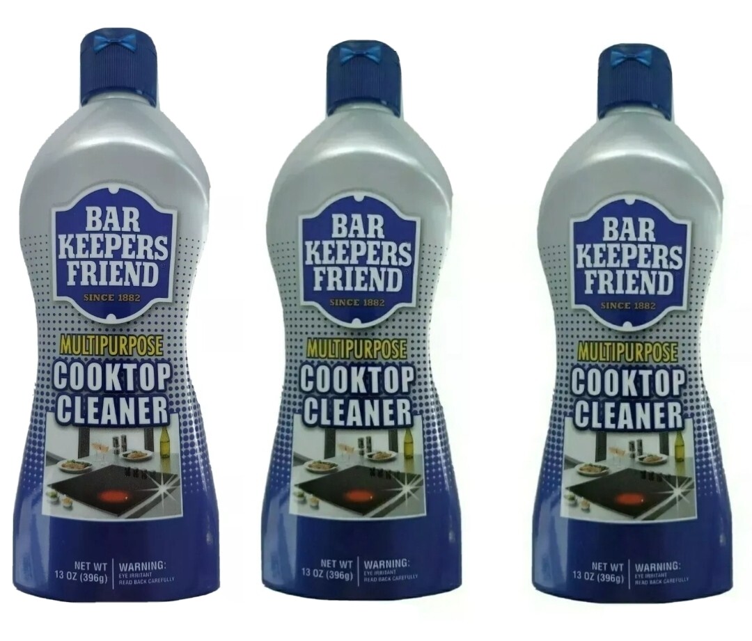 Bar Keepers Friend Stove Cooktop Cleaner & Polisher (3 PACKS of 13 oz)