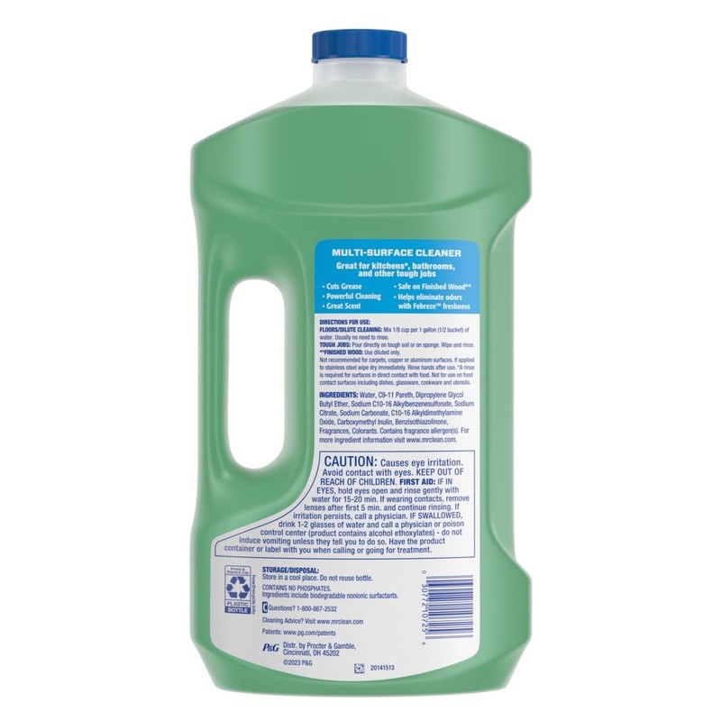 2X Concentrated Multi Surface Cleaner All Purpose Fresh Meadows Rain Scent 64oz