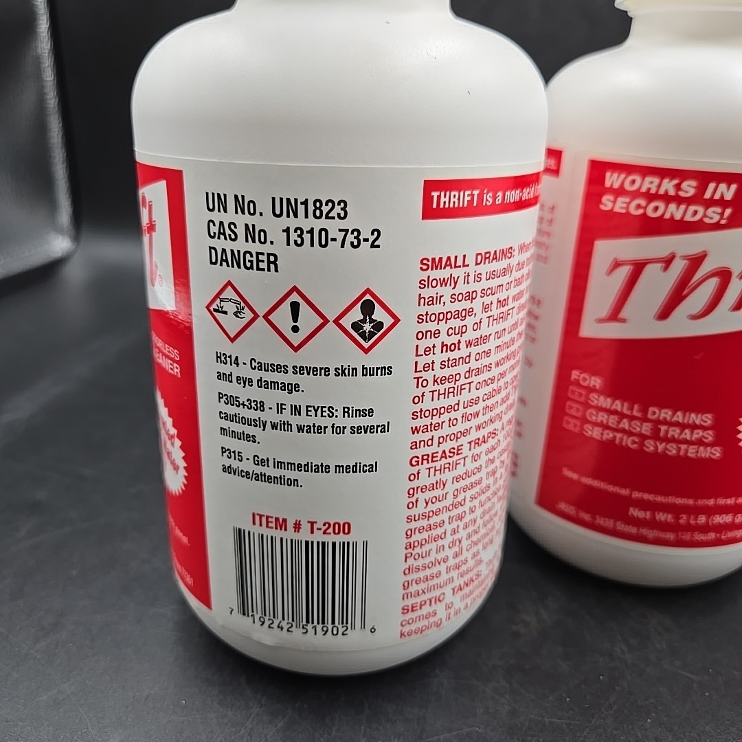 2 Thrift T-200 Alkaline Based Granular Drain Cleaner – 2 Pound (2 lb)