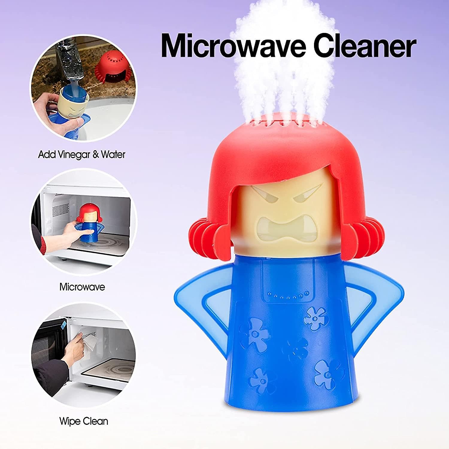 Microwave Cleaner Easily Crud in Minutes .Steam Cleans with Vinegar and Water…