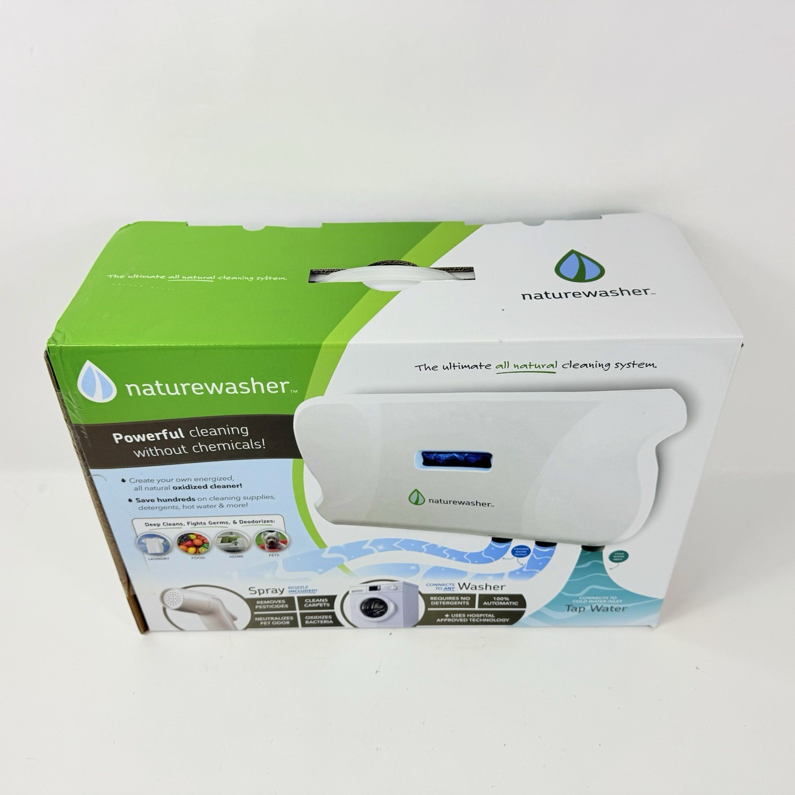 Naturewasher EdenPure All Natural Cleaning System Ditch Soap & Chemicals NEW