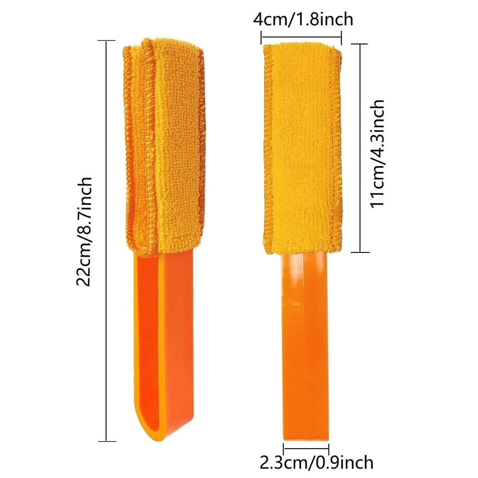4 Pack Blinds Duster – Window Cleaner with 4 Microfiber Sleeves Cleaning Tools