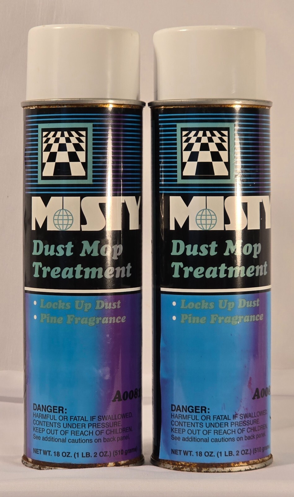2-18Oz. Cans Misty Dust Mop Treatment by Amrep-Pine Fragrance-No Wax/No Silicone