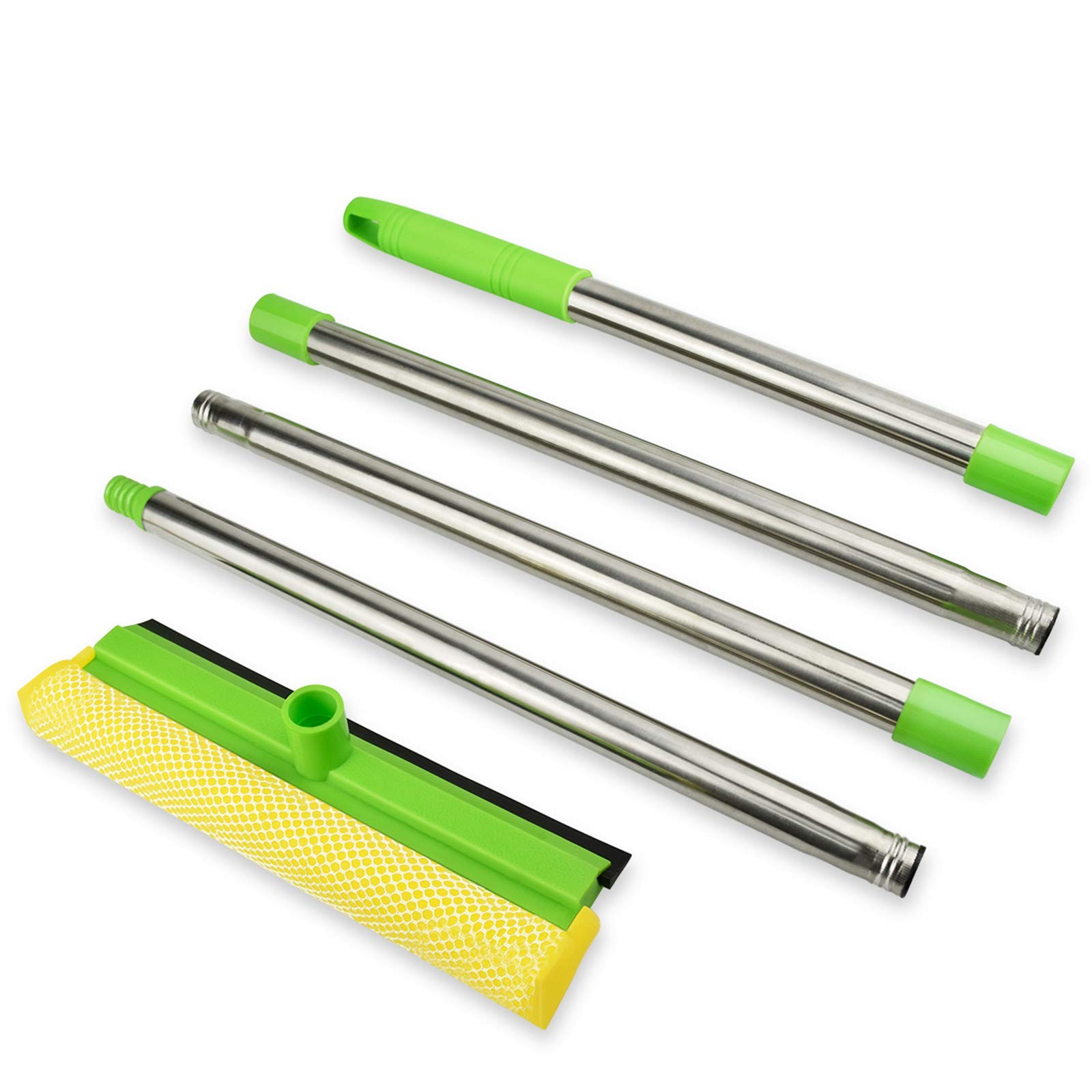 Window Squeegee, Squeegee for Window Cleaning, 2 in 1 Squeegee Window Cleaner…