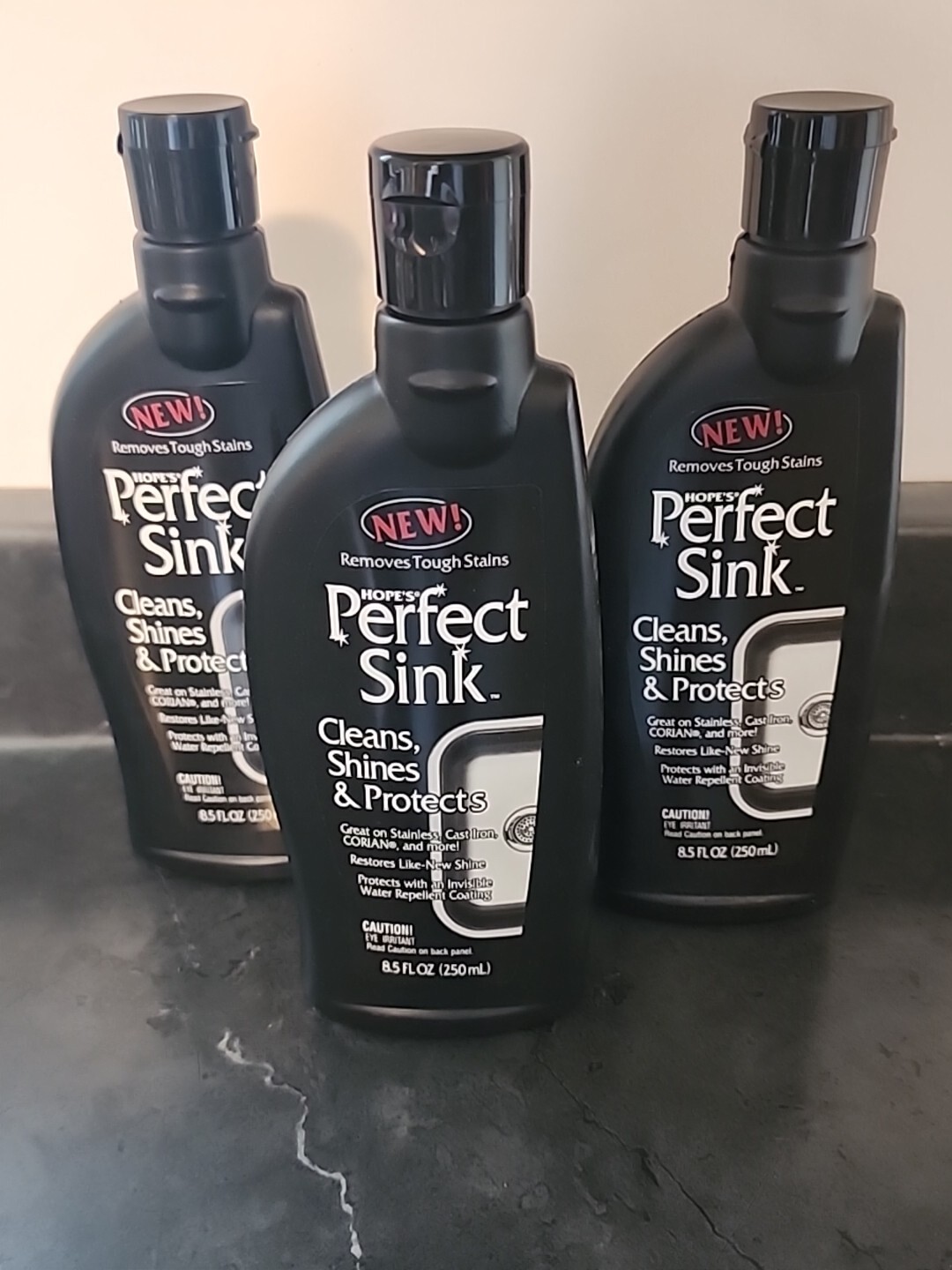 Lot of 3: Hope’s Perfect Sink – 8.5 oz Sink Cleaner and Polish, Restorative,