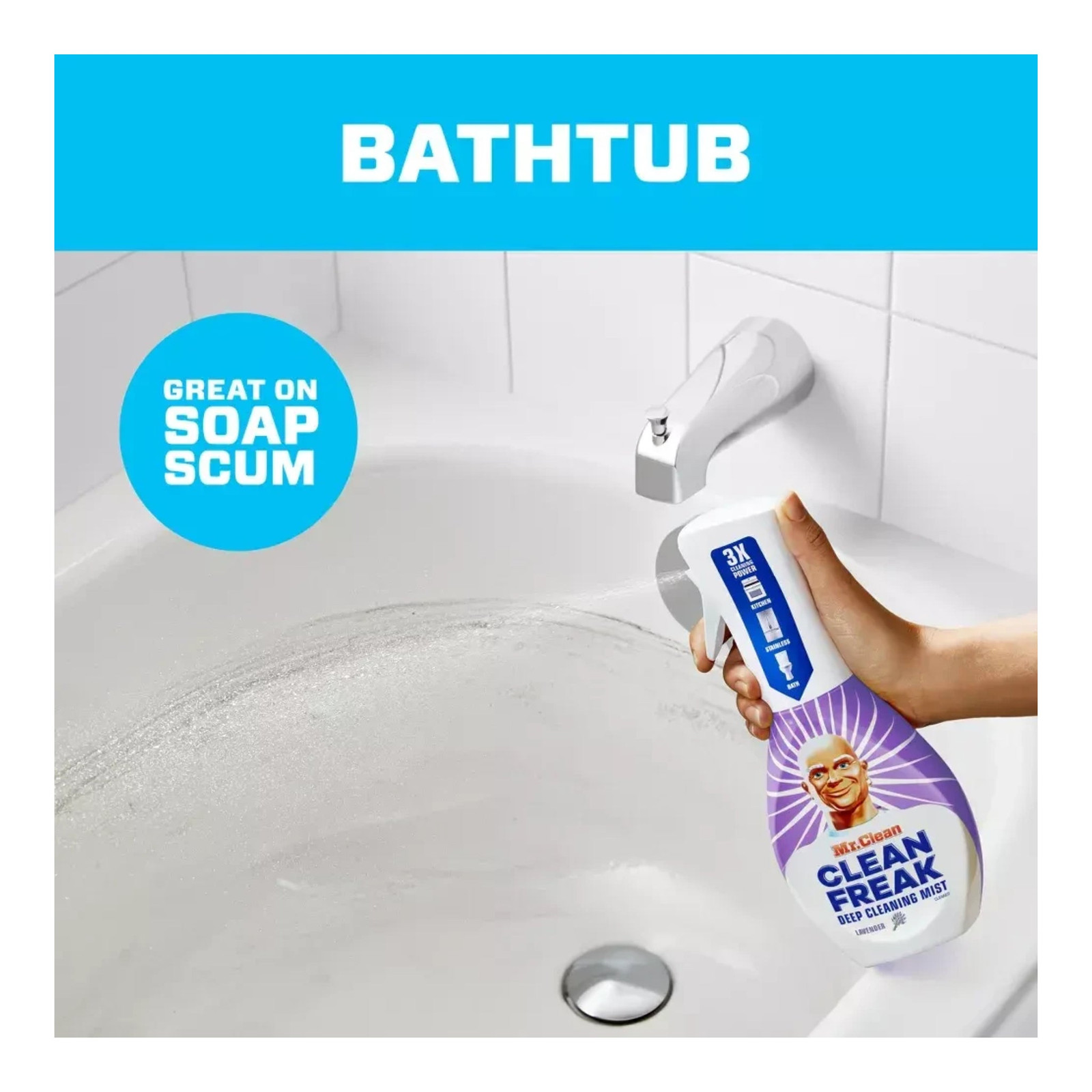 Mr. Clean Clean Freak Multi-Purpose Cleaner, Lavender Scent, 16 oz. (Pack of 3)