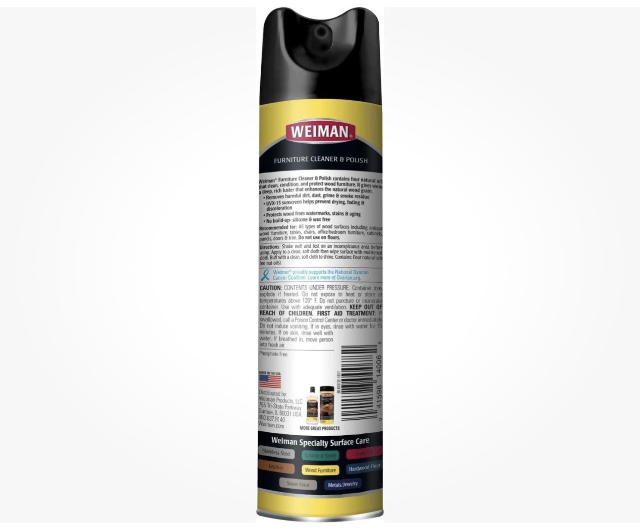 Weiman Wood & Furniture Cleaner & Polish – 12 Ounce , 2 Pack