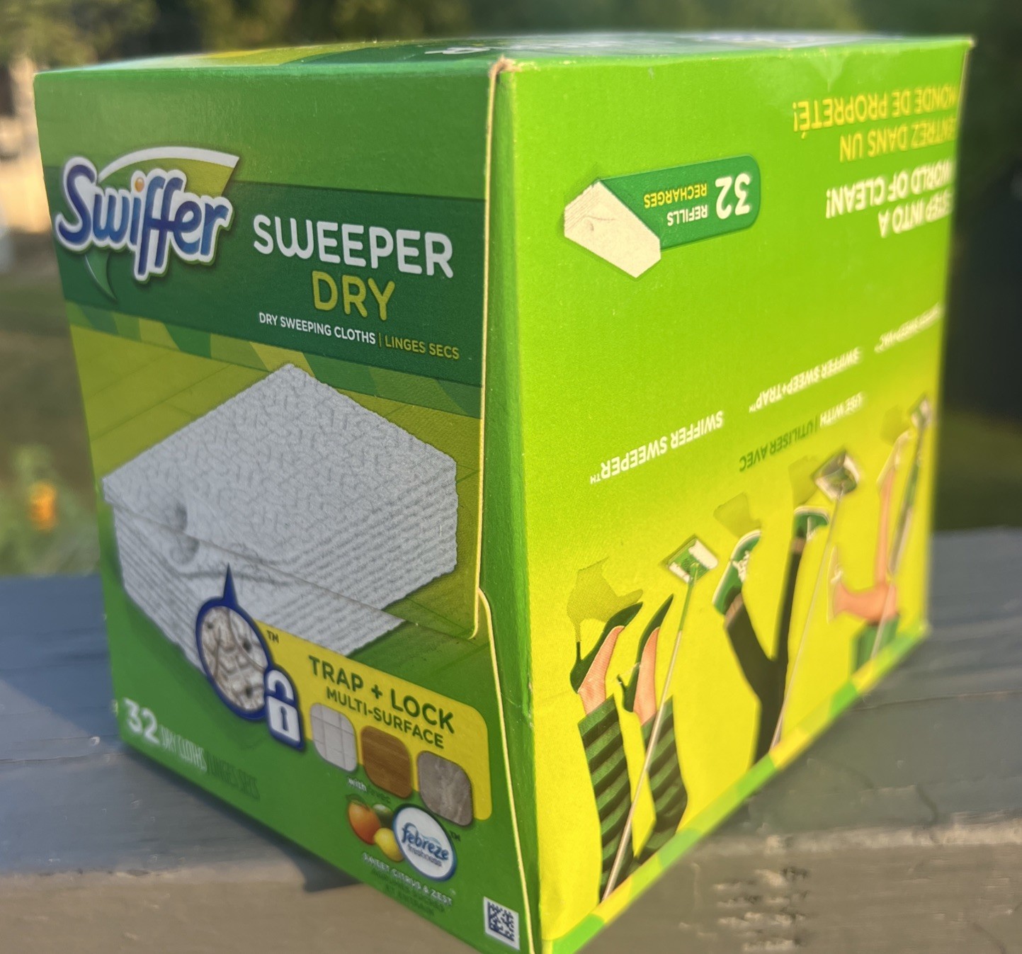Swiffer Sweeper Dry Sweeping Cloth Refills Febreze Sweet Citrus & Zest 32 Ct NEW