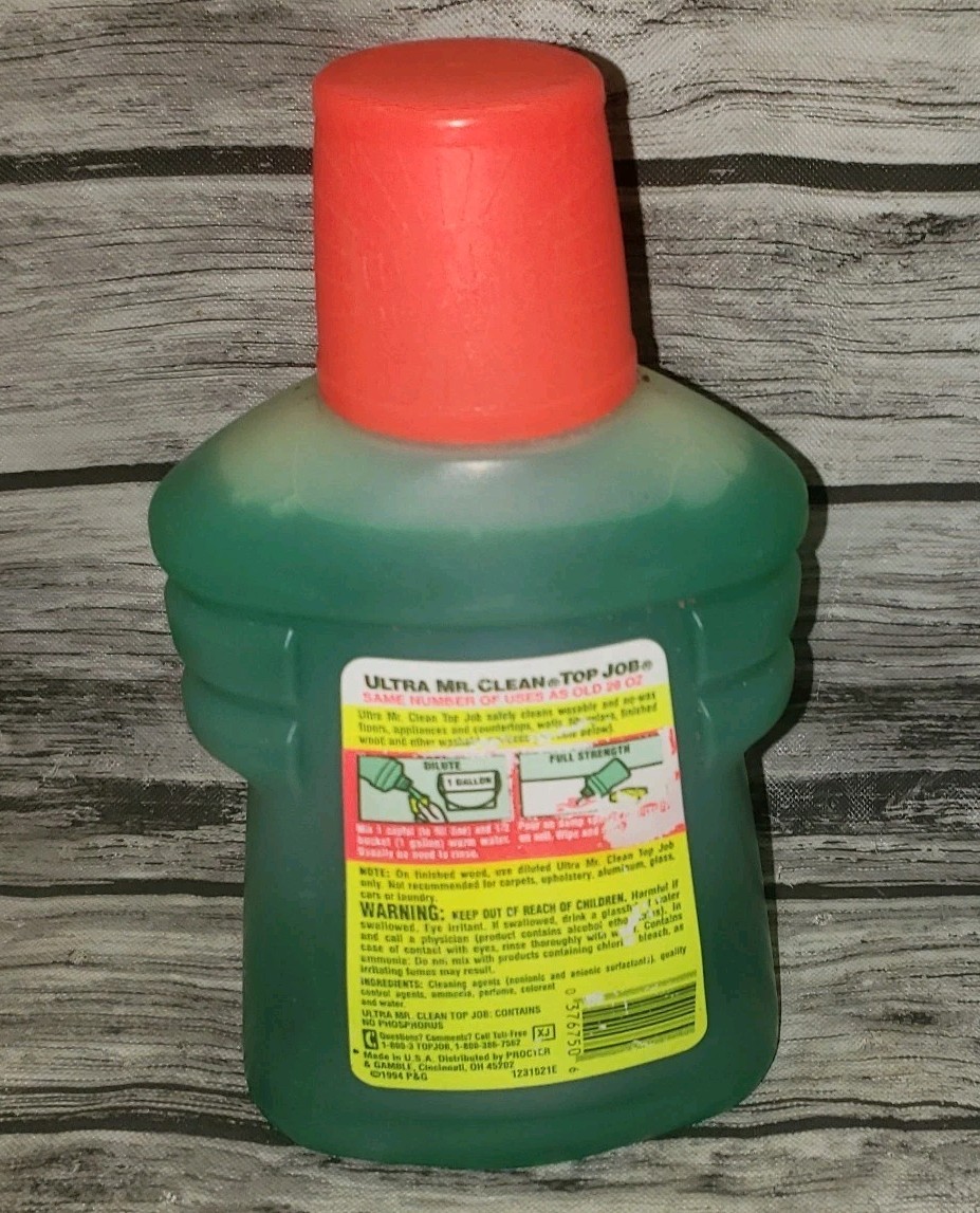 Mr Clean Top Job Cleaner With Ammonia Concentrated All Purpose Cleaner
