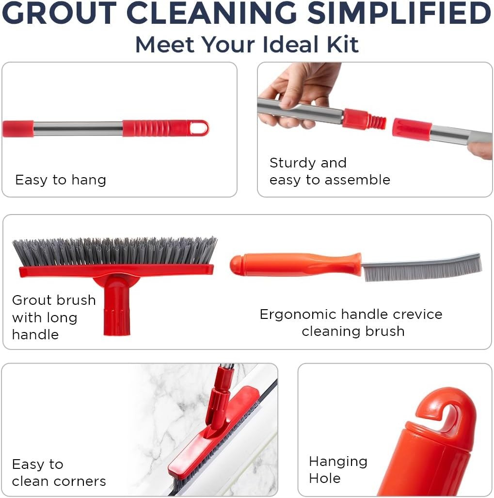 Lightweight and Durable Grout Cleaning Tools Set – Perfect for Home Maintenance