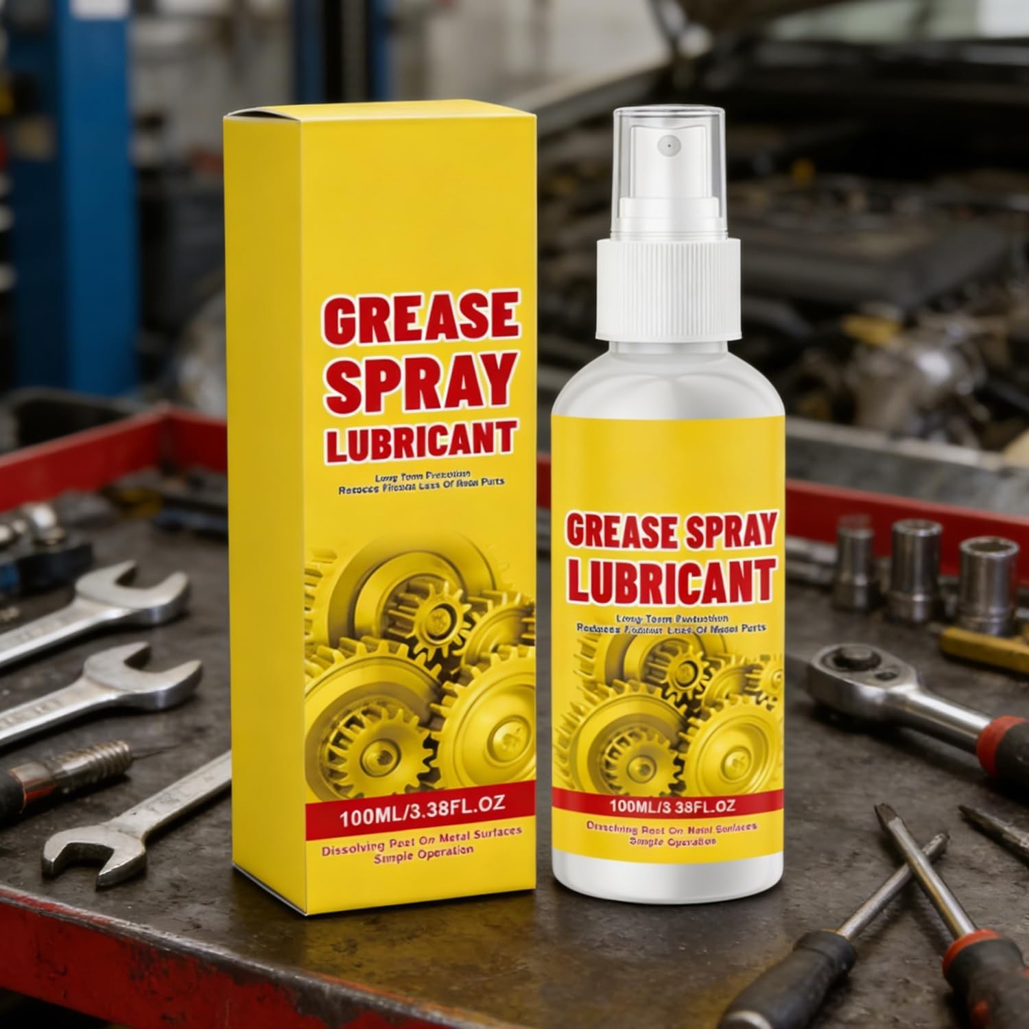 2Pcs Anti-Rust Lubricant Spray & Fast-Acting Rust Remover for Metal Care