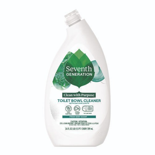 Seventh Generation Toilet Bowl Cleaner, Fresh Mint Scent, 24 oz Bottle, 2/Pack