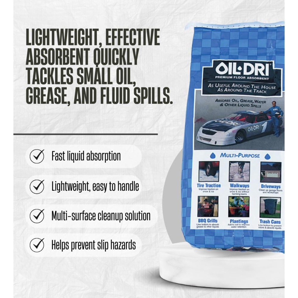Oil Dri Oil Absorbent 8 lb (Pack of 3)