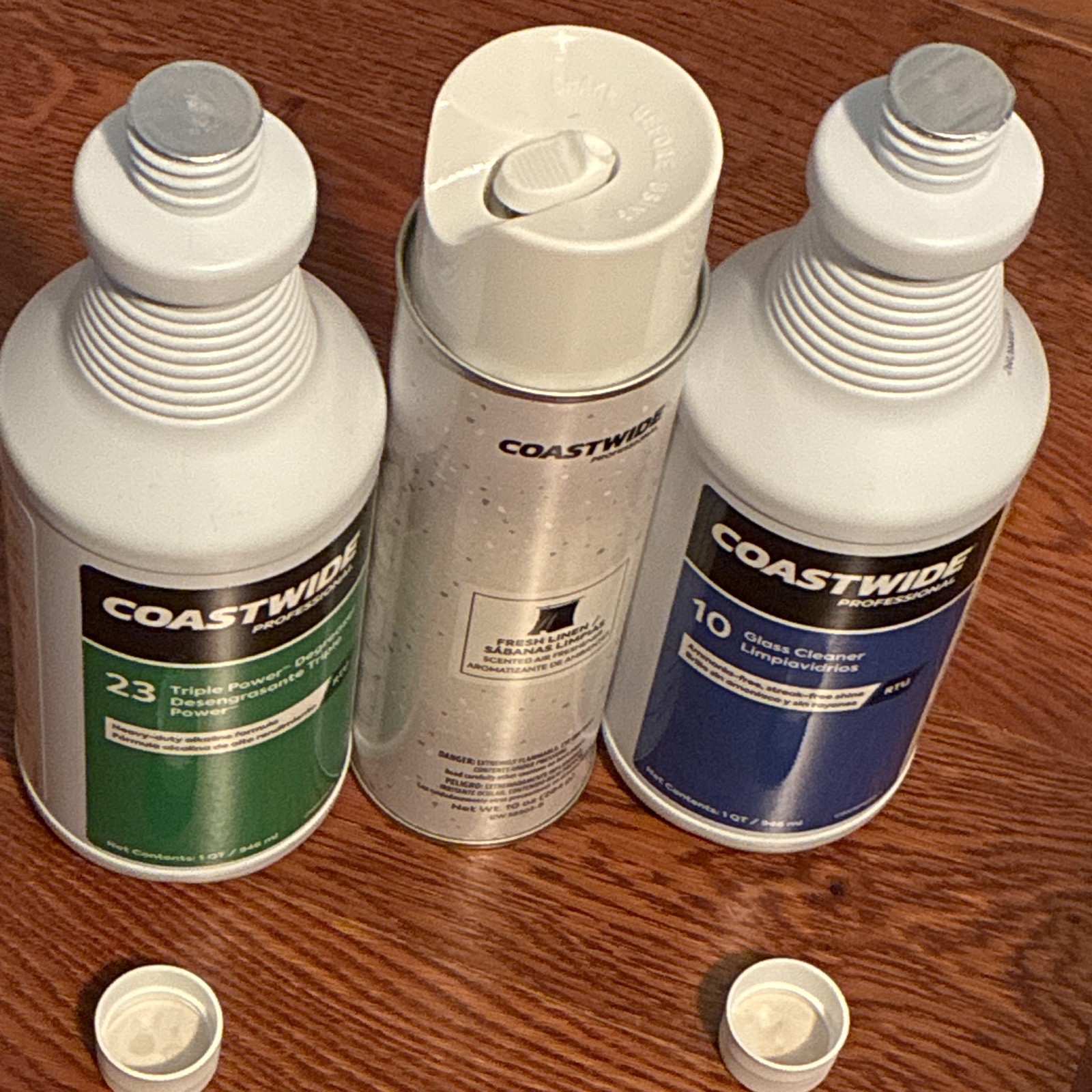 Coastwide Professional Degreaser + Glass Cleaner + Fresh Linen Air Freshener 3pk