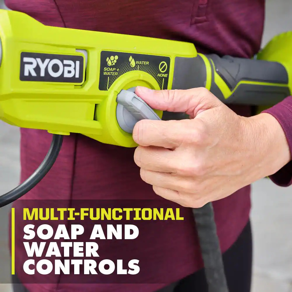 Scrubber 18V Cordless Soap Dispensing Effortless Cleaning Ryobi (Tool Only)