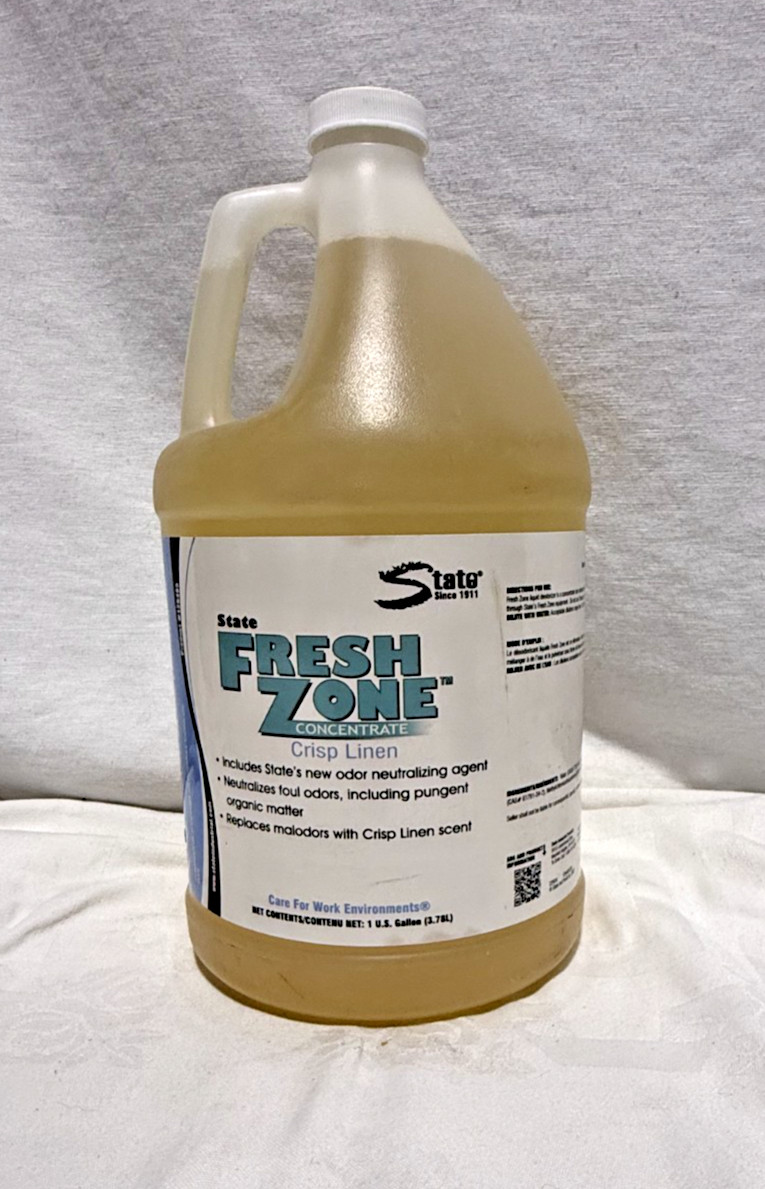 State Fresh Zone Concentrate Crisp Linen Odor Neutralizer Deodorizer 1 Gal New